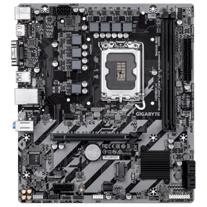 Gigabyte H810M H | Processor family Intel | Processor socket LGA1851 | DDR5 | Supported hard disk drive interfaces SATA, M.2 | Number of SATA connectors 4