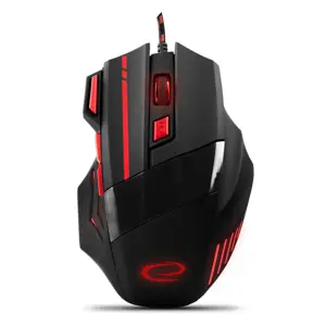 ESPERANZA EGM201R WIRED MOUSE FOR GAMERS 7D OPT. USB MX201 WOLF RED