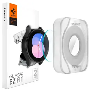 Spigen GLAS.TR EZ FIT - Grūdintas stiklas, skirtas "Samsung Galaxy Watch 4 / 5 40 mm" (2 vnt.)