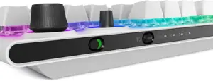 "Alienware AW920K", pilno dydžio (100%), RF belaidis, mechaninis, RGB LED, baltas