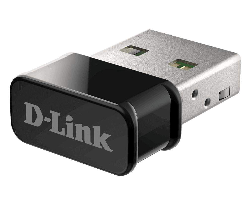 D-Link DWA-181, belaidis, USB, WLAN, "Wi-Fi 5" (802.11ac), juodas