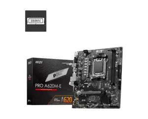 MSI PRO A620M-E, AMD, "Socket AM5", "AMD Ryzen 7 7th Gen", "AMD Ryzen 9 7th Gen", DDR5-SDRAM, 96 GB…