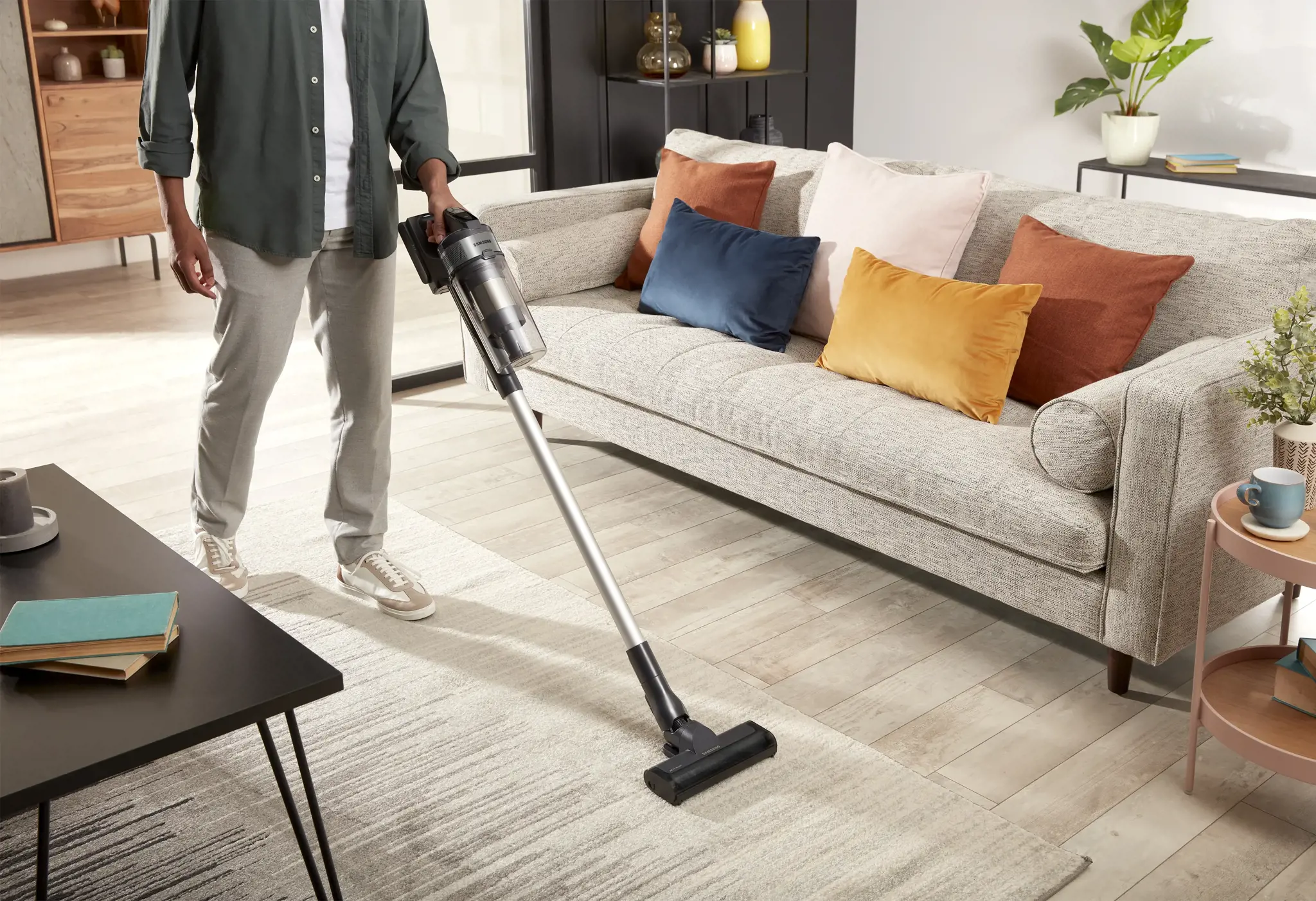 Samsung VS15A60AGR5, 150 W, Dry, Bagless, HEPA, Cyclonic/filtering, Silver