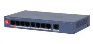 Switch DAHUA CS4009-8ET1GT-60 Switch type Managed Switch layer L2 9xRJ-45 ports RJ-45 Ports Type Gi…