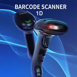 QOLTEC 50866 Brūkšninių kodų skaitytuvas 1D CCD USB juodas