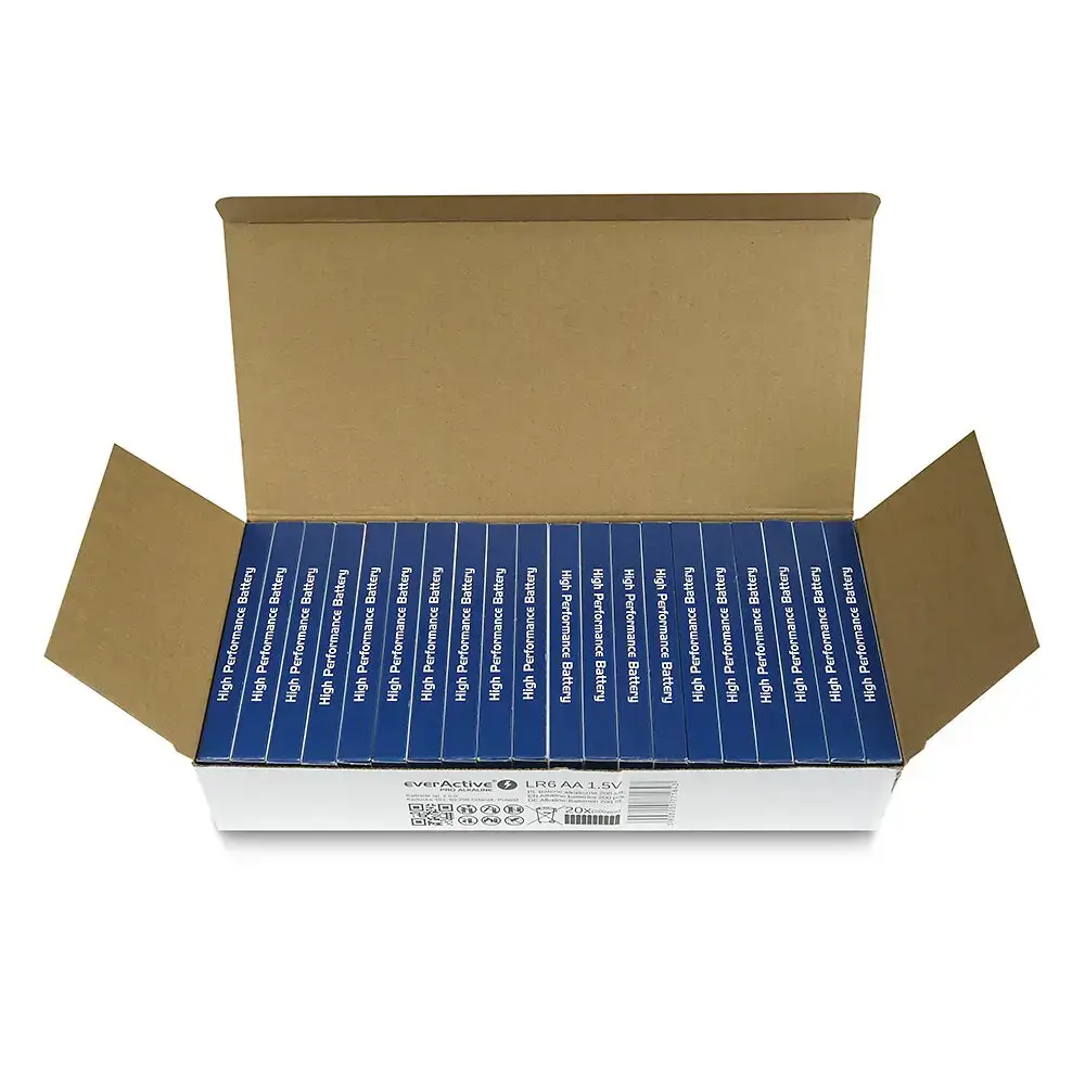 Šarminės baterijos everActive Pro Alkaline LR6 AA - susitraukianti pakuotė - 10 vnt.