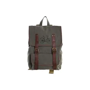 Kasdienė kuprinė DKD Home Decor Canvas Bicycle Grey Brown (33 x 12 x 47 cm)