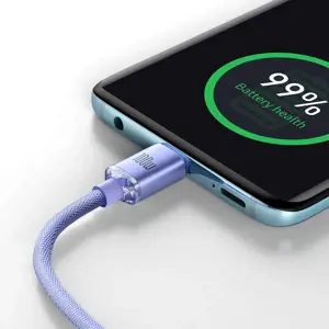 Baseus Crystal Shine Series cable USB cable for fast charging and data transfer USB Type C - USB Ty…
