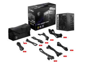 Maitinimo blokas MSI MPG A1000G PCIE5, 1000 W, 80 PLUS Gold