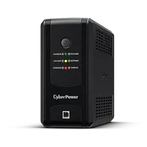 CYBERPOWER UT850EG Line-Interactive 850VA LED AVR USB HID suderinamas išėjimas 3 Schuko juoda