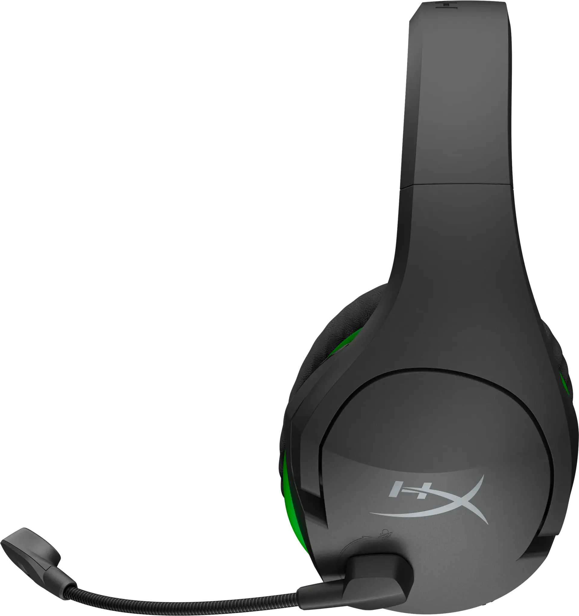 "HyperX CloudX Stinger Core" - belaidės žaidimų ausinės (juodai žalios) - "Xbox", belaidės, žaidimų, 20-20000 Hz, 275 g, ausinės, juodos, žalios