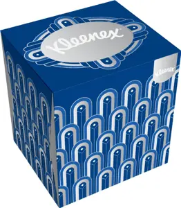 KLEENEX kosmetinės servetėlės dėžėje CUBE 48vnt