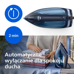 Philips 6000 series DST6120/20 iron Steam iron SteamGlide Plus soleplate 2600 W Blue