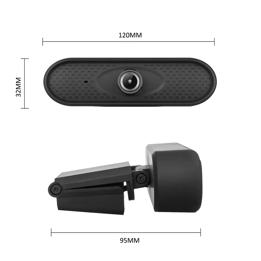 NANORS USB INTERNETINĖ KAMERA HD 1080P (1920X1080) SU ĮMONTUOTU MIKROFONU, LAIDO ILGIS 1,7 M 25 KADRŲ PER SEKUNDĘ RS680