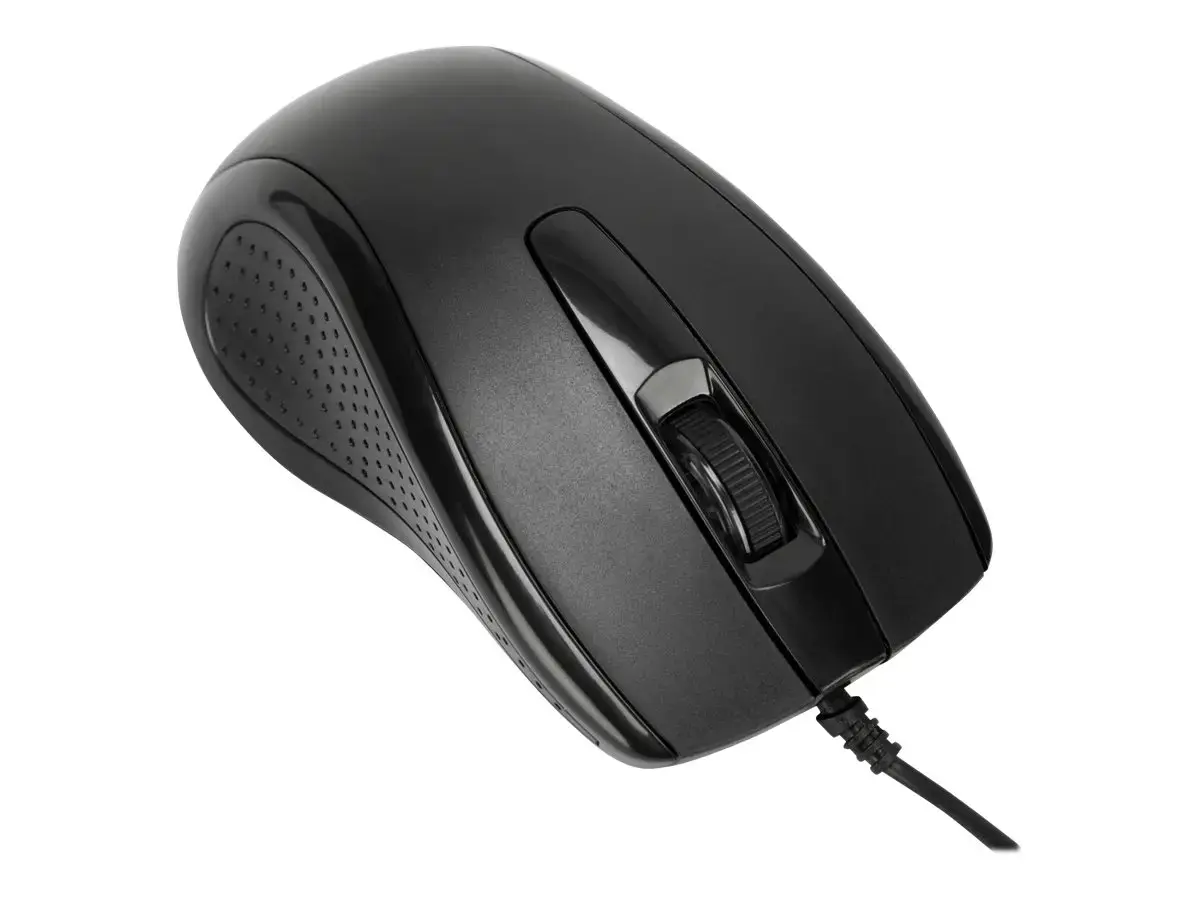 Targus Full-Size Optical Antimicrobial Wired Mouse | Targus Mouse | Full-Size Optical Antimicrobial | Wired | Black