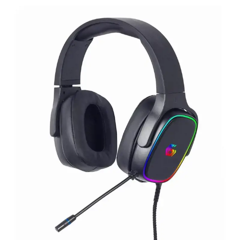 GEMBIRD GHS-SANPO-S300 USB 7.1 Surround žaidimų ausinės su RGB apšvietimu