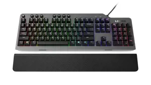 Lenovo Legion K500, pilno dydžio (100%), USB, mechaninis, QWERTY, RGB LED, juodas, pilkas