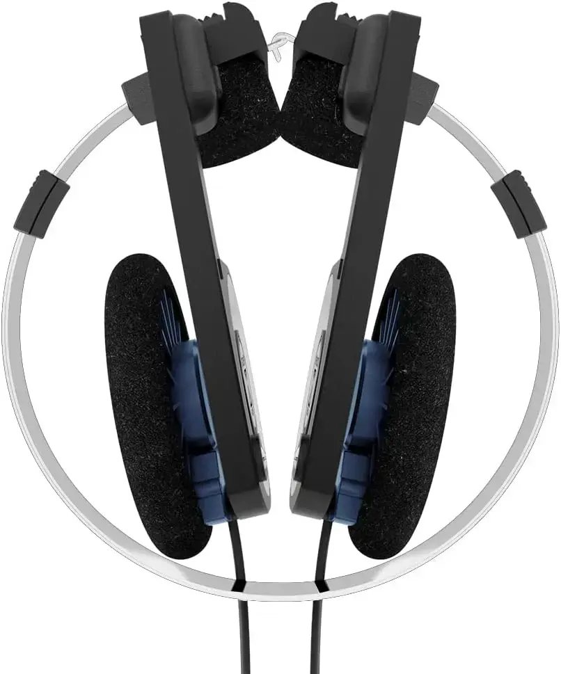 "Koss" ausinės PORTA PRO CLASSIC laidinės, 3,5 mm, ant ausų, juodos/ sidabrinės spalvos
