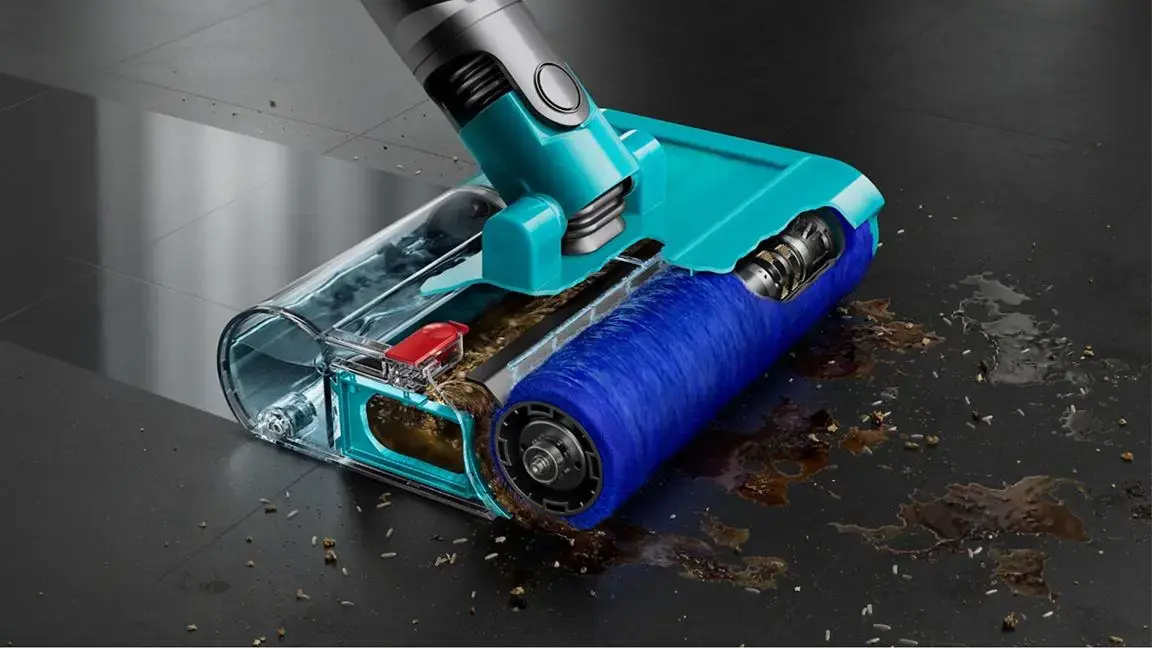 Dyson V15s Detect Submarine 2-in-1 stick vacuum Battery Dry&wet Bagless 0.77 L Nickel, Yellow