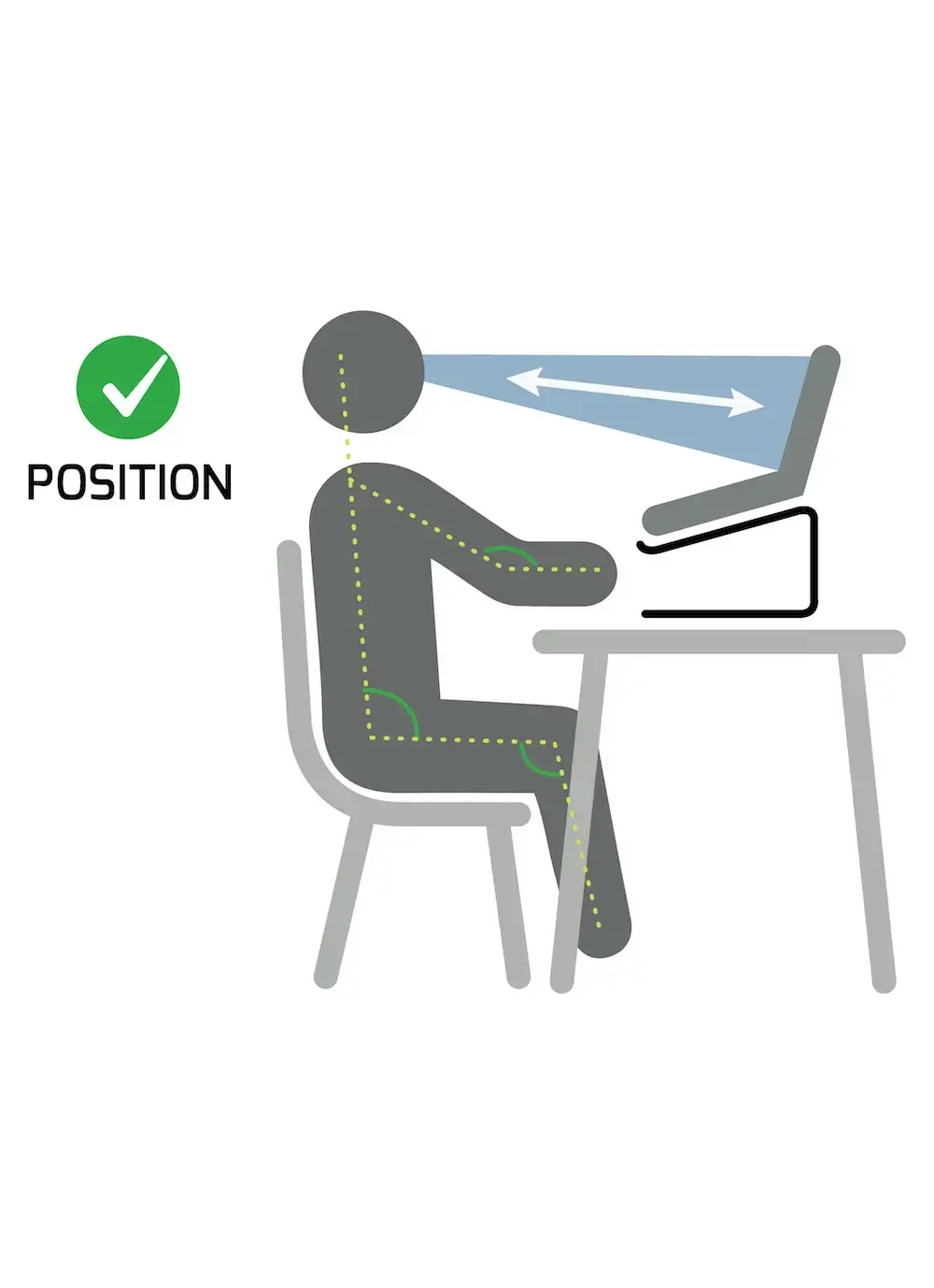 "Port Designs" 901103 Nešiojamojo kompiuterio stovas 39,6 cm (15,6"), aliuminis, juodas