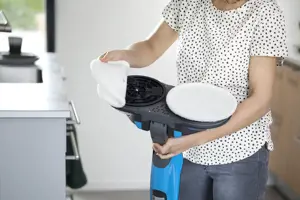 "Bissell Mop SpinWave" laidinis darbinis šluostukas, skalbimo funkcija, galia 105 W, mėlyna/titano spalva