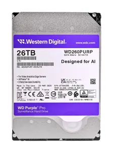 HDD WESTERN DIGITAL Purple Pro 26TB 512 MB 7200 rpm 3,5" WD260PURP