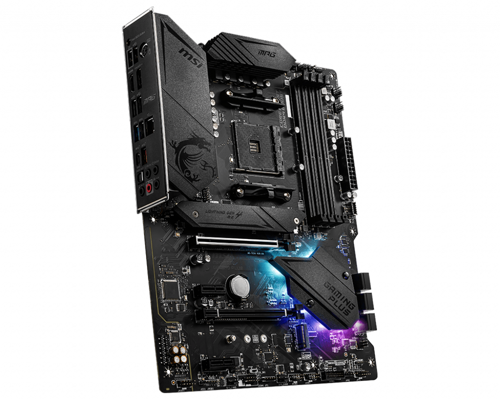 MSI MPG B550 Gaming Plus, AMD, Socket AM4, 3-iosios kartos "AMD Ryzen™ 3", 3-iosios kartos "AMD Ryzen 5", 3-iosios kartos "AMD Ryzen™ 7", 3-iosios kartos..., DDR4-SDRAM, 128 GB, DIMM