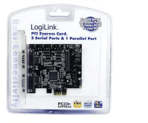 "Logilink" 2 x nuoseklusis (COM), 1 x lygiagretusis (LPT) PCIe