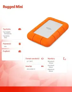 LACIE Tvirtas mini USB 3.0 5TB RTL