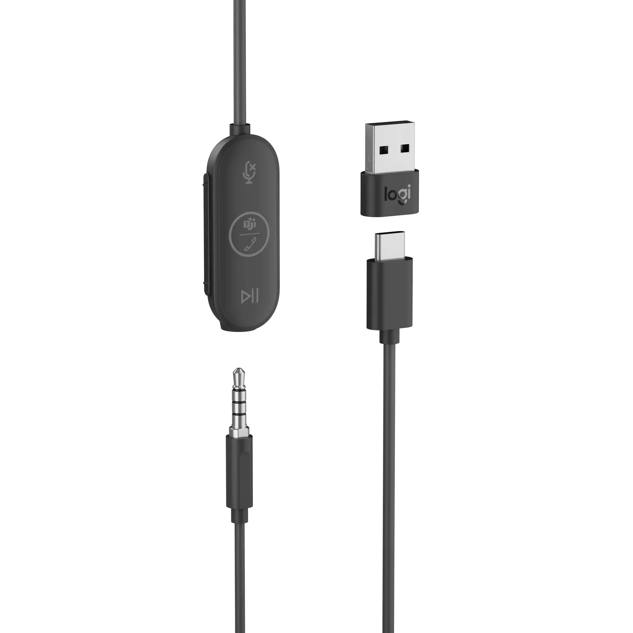 "Logitech Zone" laidinės ausinės "Microsoft Teams", laidinės, biuro / skambučių centro, 33 g, ausinės, grafitinės spalvos