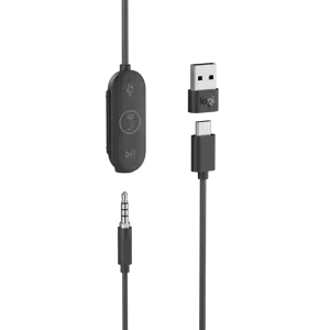 "Logitech Zone" laidinės ausinės "Microsoft Teams", laidinės, biuro / skambučių centro, 33 g, ausinės, grafitinės spalvos