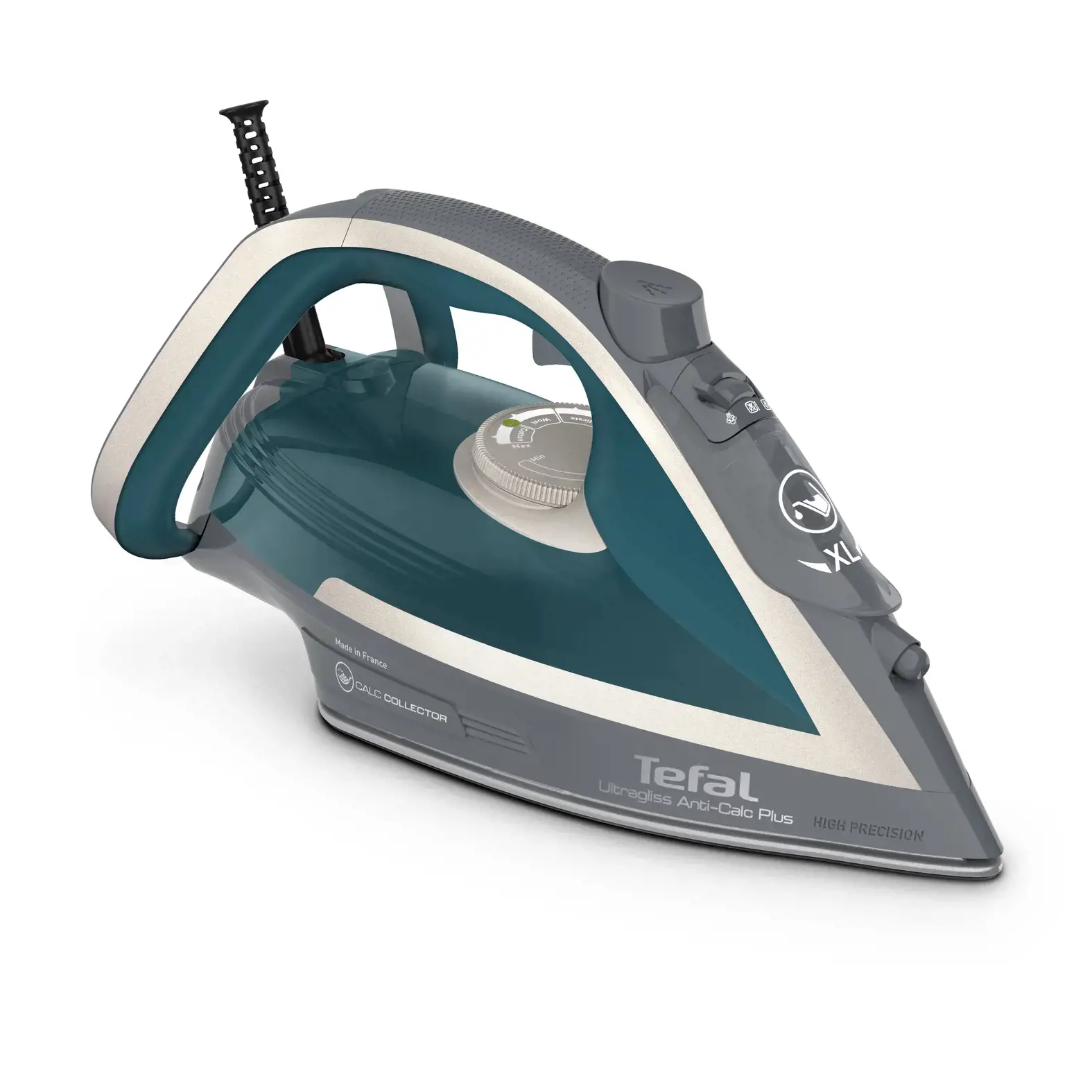 "Tefal Ultragliss Anti-Calc Plus" FV6842E0, garų lygintuvas, 2 m, 260 g/min, mėlynas, sidabrinis, 50 g/min, 0,27 l