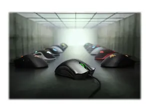 "Razer" žaidimų pelė DeathAdder Essential Ergonominė optinė pelė, balta, laidinė