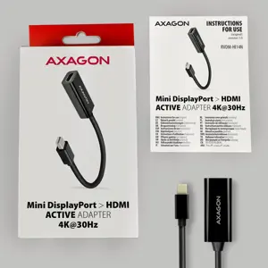 AXAGON RVDM-HI14N Mini DP > HDMI 1.4 adapteris 4K/30Hz