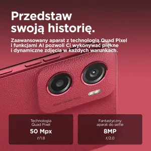 Motorola moto g05 16.9 cm (6.67") Dual SIM Android 15 4G USB Type-C 4 GB 64 GB 5200 mAh Red