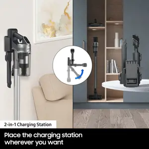 Samsung VS15A60AGR5, 150 W, Dry, Bagless, HEPA, Cyclonic/filtering, Silver