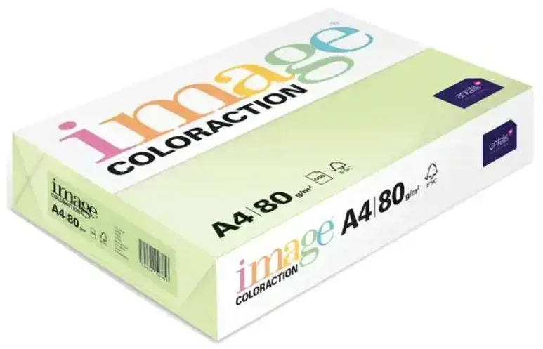 Spalvotas popierius IMAGE COLORACTION, A4, 80 gsm, 500 lapų, JUNGLE / PALE GREEN