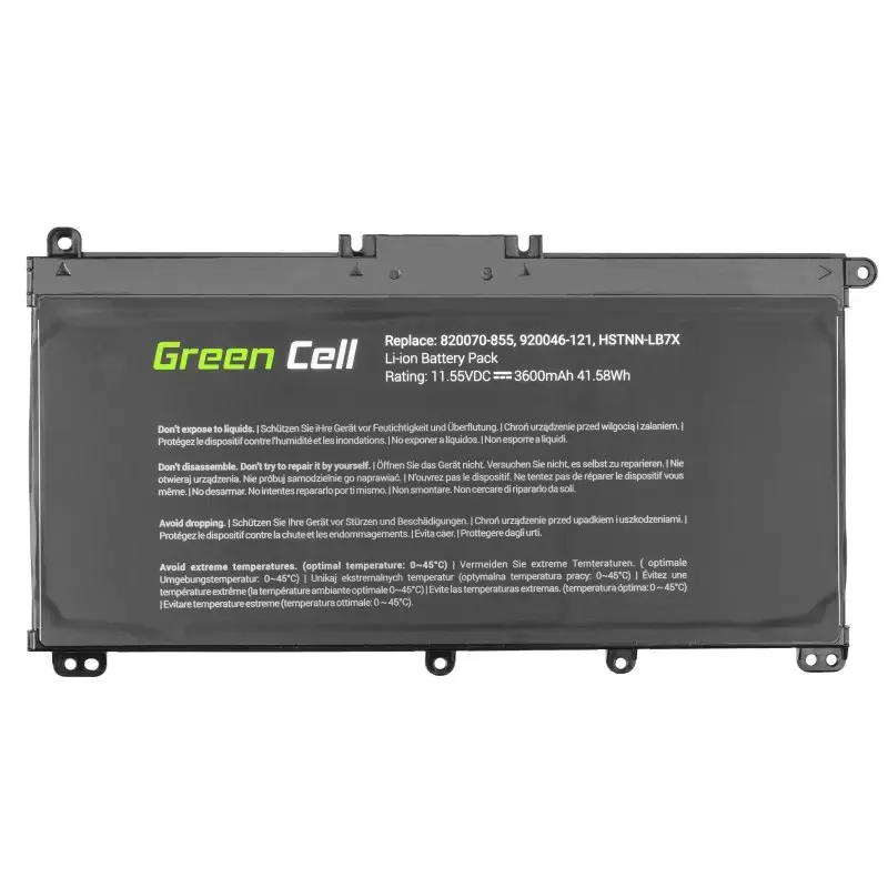 GREENCELL HP145 Žaliųjų elementų baterija į HP Pavilion 14 15 15T 15Z 17 17Z / 11,55V 3600mAh