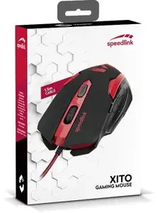 "Speedlink" pelė "Xito Gaming", raudona/juoda (SL-680009-BKRD)