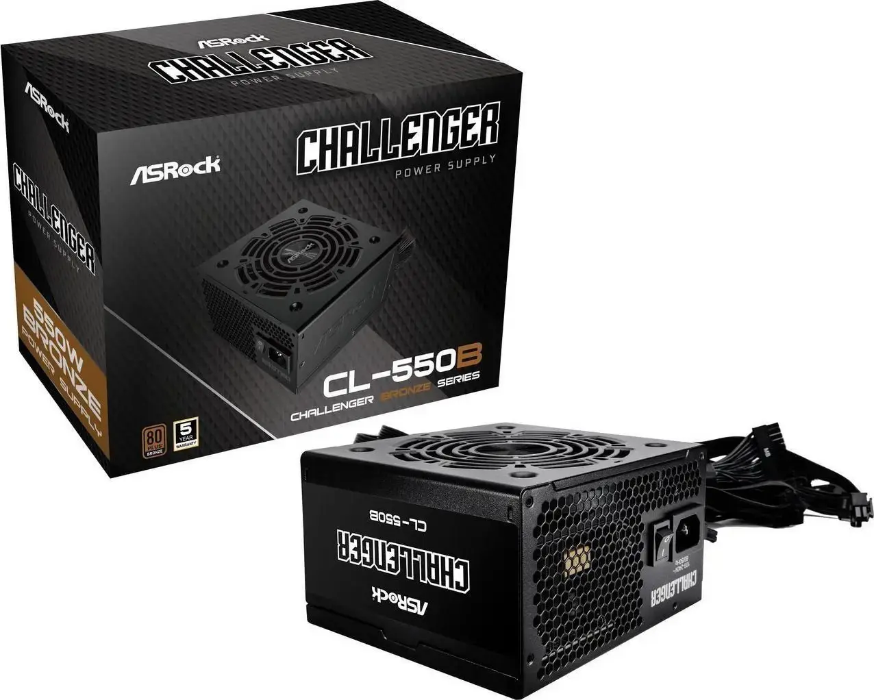 Maitinimo blokas ASROCK CL-550B, 550 W, 80 PLUS Bronze