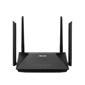 ASUS RT-AX1800U, Wi-Fi 6 (802.11ax), Dual-band (2.4 GHz / 5 GHz), Ethernet LAN, Black, Tabletop router