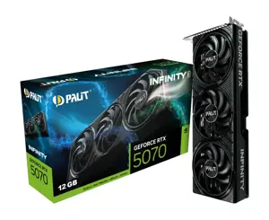 Vaizdo plokštė PALIT GeForce RTX 5070 12 GB, GDDR7, NE75070019K9-GB2050S