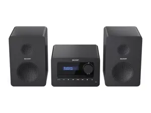 "Sharp TOKYO DAB+ HI-FI" mikrosistema, namų garso mikrosistema, juoda, 40 W, dvipusė, belaidė, DAB, FM