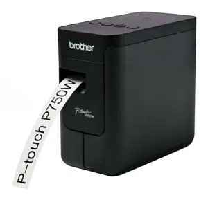 Brother PT-P750W, HSE/TZe, 180 x 180 DPI, 30 mm/s, laidinis ir belaidis, integruotas akumuliatorius, ličio jonų (Li-Ion)
