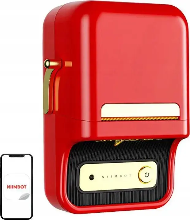 Niimbot B21S Portable Label Printer Red
