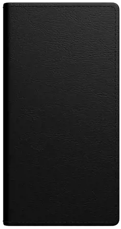 Kalendorius MIDI Spirex 2026, 100 x 170 mm, PU, juoda