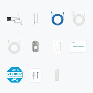 Reolink Duo Series W730 - 4K Outdoor Wi-Fi Camera, Dual-Lens, 180° Panoramic View, Person/Vehicle/Animal Detection, IP security camera, Outdoor, Wireless, Google Assistant, External, Wall