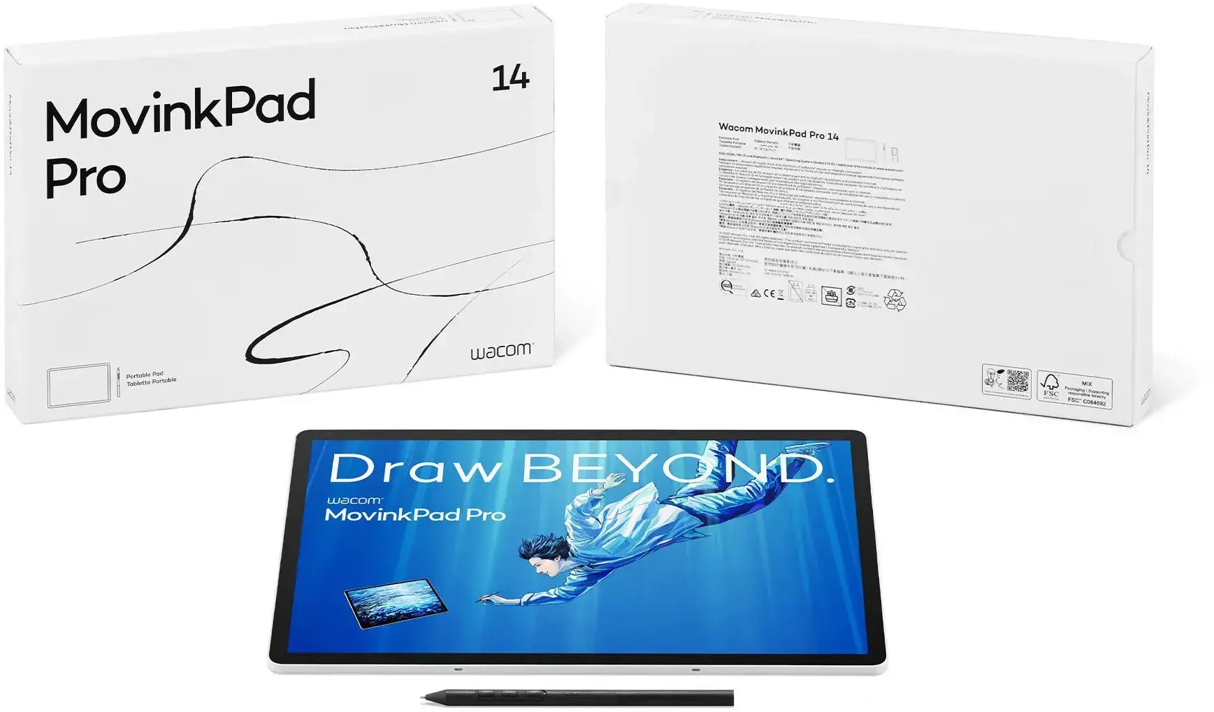 Wacom graphics tablet MovinkPad Pro 14