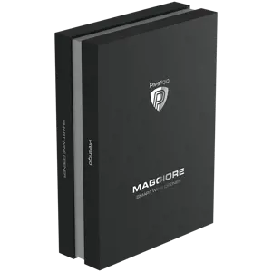"Prestigio Maggiore", išmanusis vyno atidarytuvas, 100 % automatinis, be įkrovimo atidaro iki 70 butelių, pridedamas folijos pjaustytuvas, aukščiausios kokybės dizainas, 480 mAh akumuliatorius, matmenys D 48*H228 mm, juoda + sidabrinė spalva.