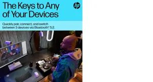 "HP 350 Compact Multi-Device Bluetooth" klaviatūra, "Bluetooth", mechaninė, QWERTY, juoda